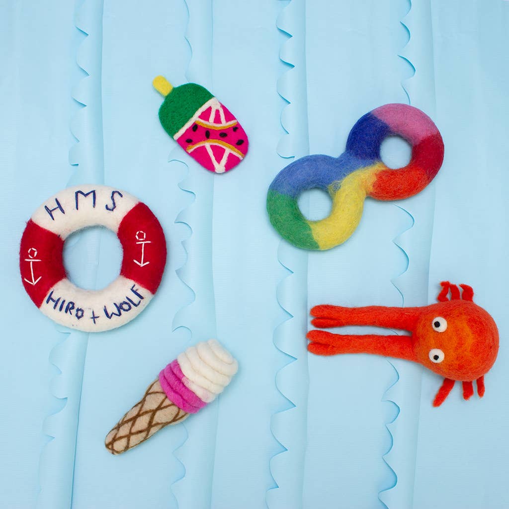 Pupsicle Ice Cream Felt Dog Toy