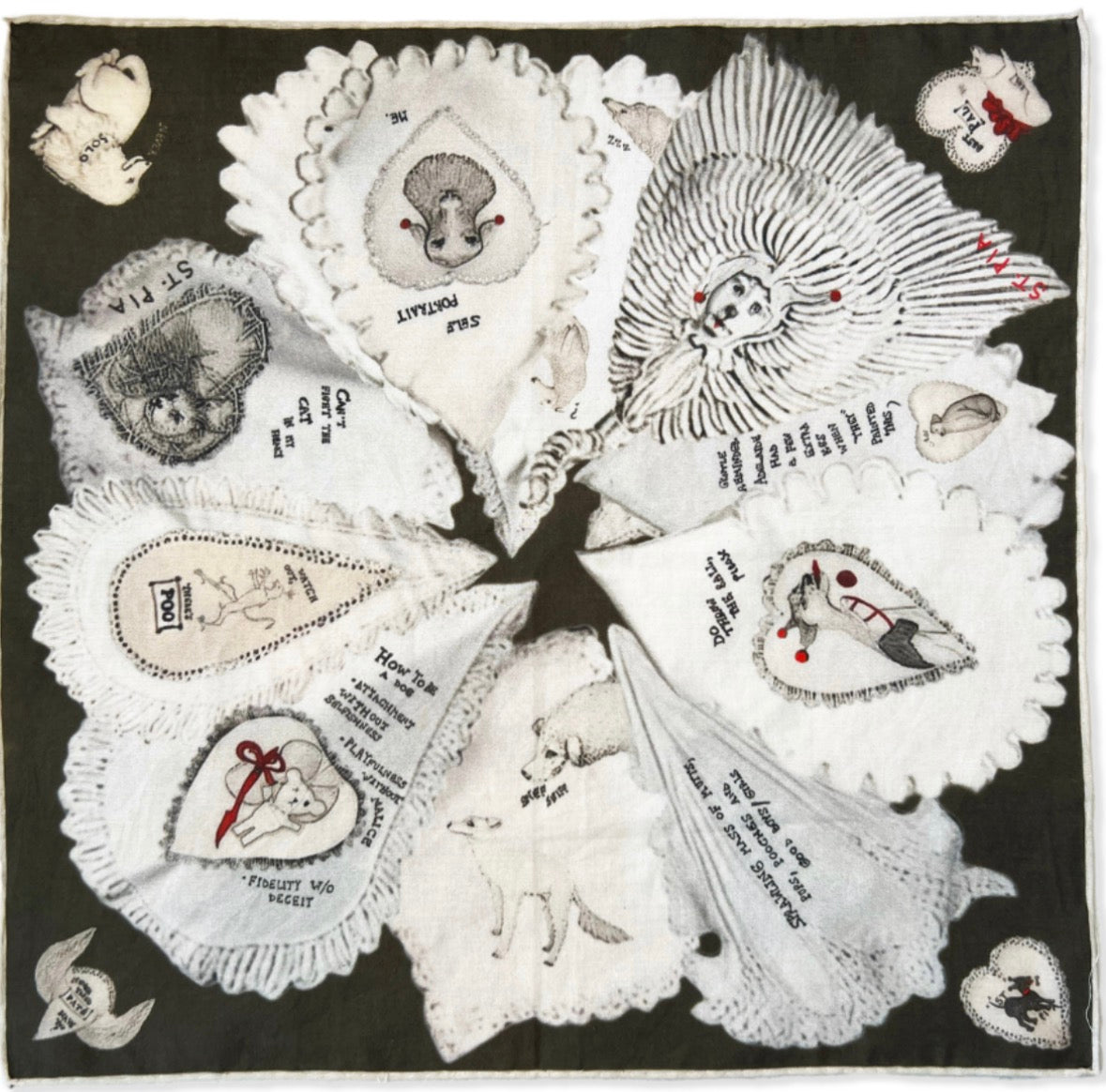 St Pia Human / Dog Bandana - Large