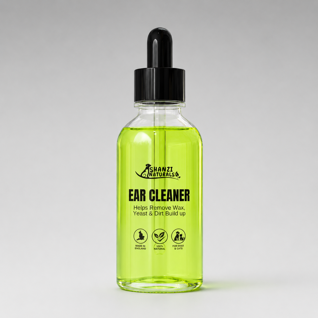 Natural Ear Cleaner for Dogs & Cats – Helps Remove Wax, Yeast & Dirt Build-Up