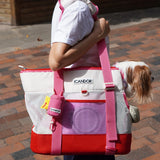 iCANDOR Brisbane | Breathable Dog Carrier Bag | Flamingo Pink | L