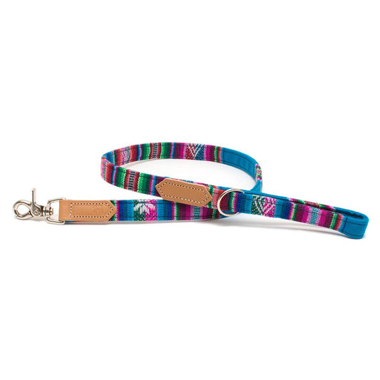 Hiro + Wolf Inca Blue Classic Dog Lead