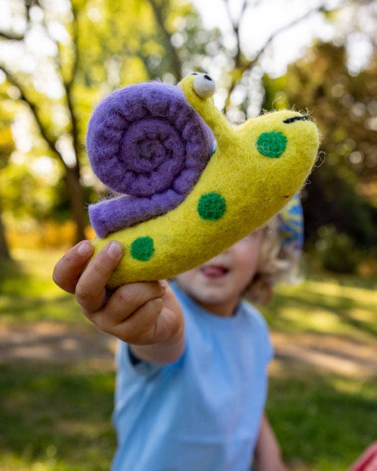 Abigail Snail Felt Toy