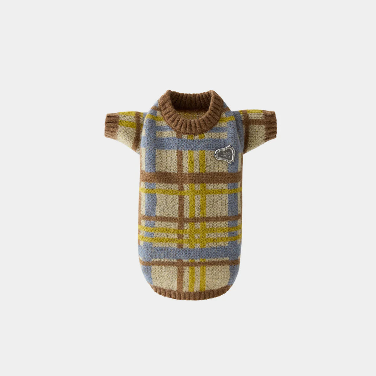 Alpaca & Mohair Check Jumper