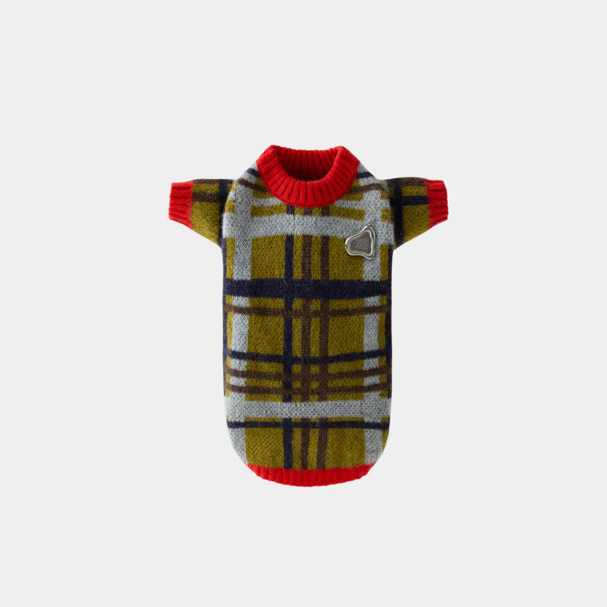 Alpaca & Mohair Check Jumper