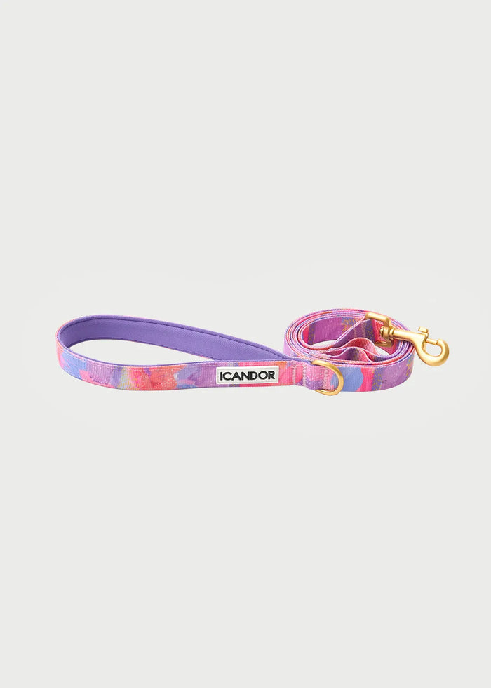 iCANDOR Gentle 2-Handle Dog Leash - Milky Way