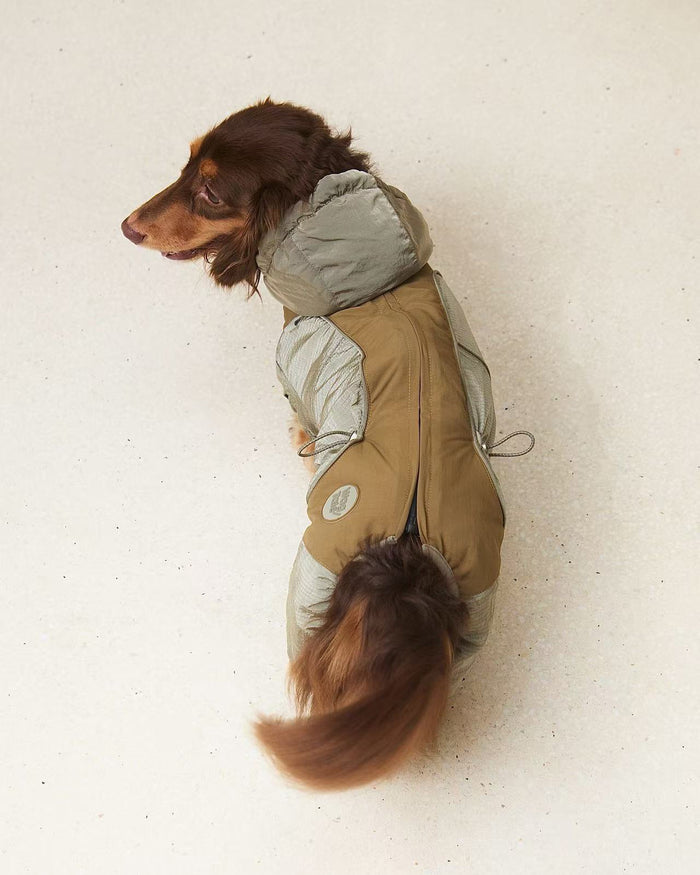 Snowy Forest 2.0 | Waterproof 4-Leg Snow Suit | Dachshund Fit