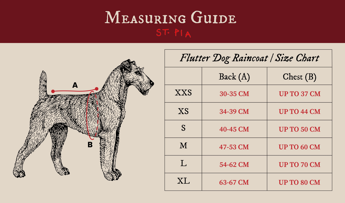 St. Pia Flutter Dog Raincoat