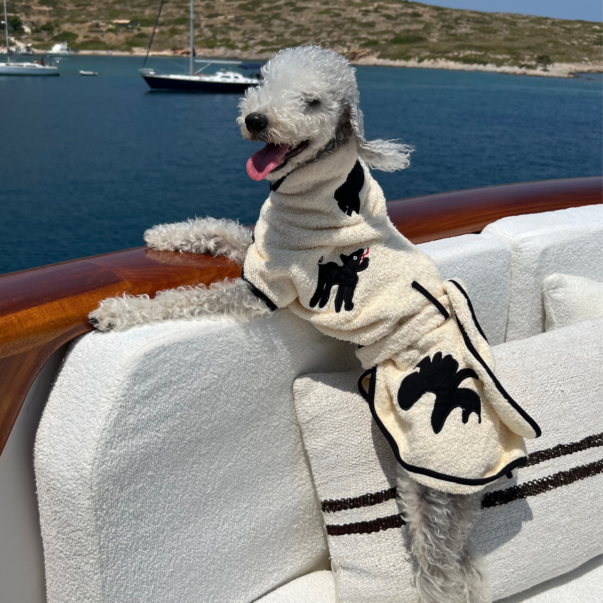 St. Pia Umbra Dog Bathrobe