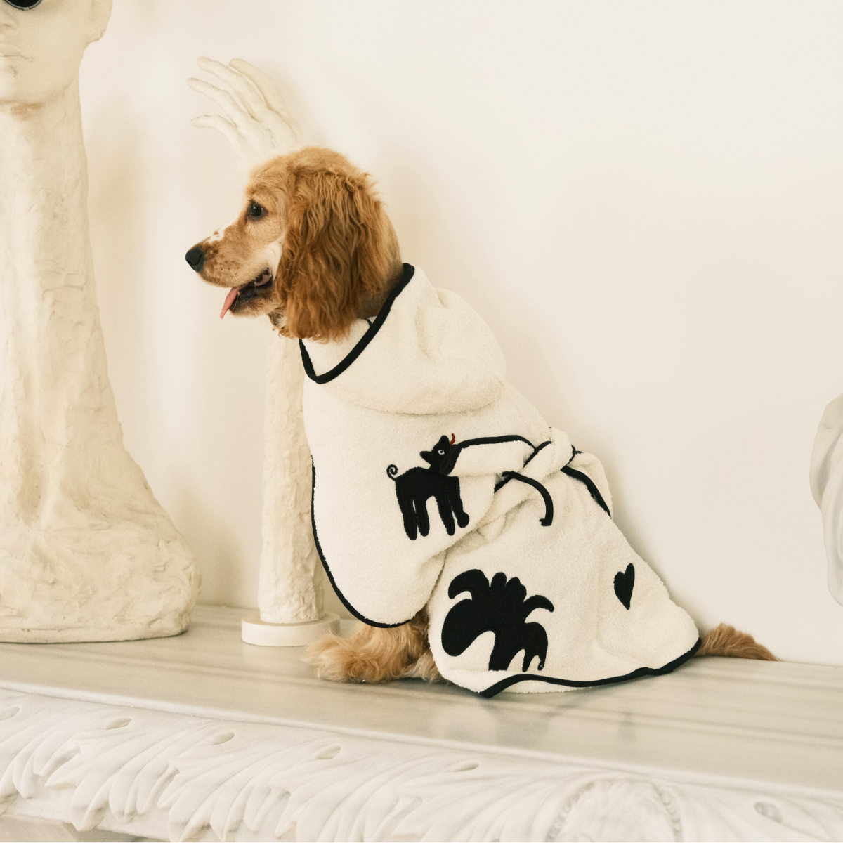 St. Pia Umbra Dog Bathrobe