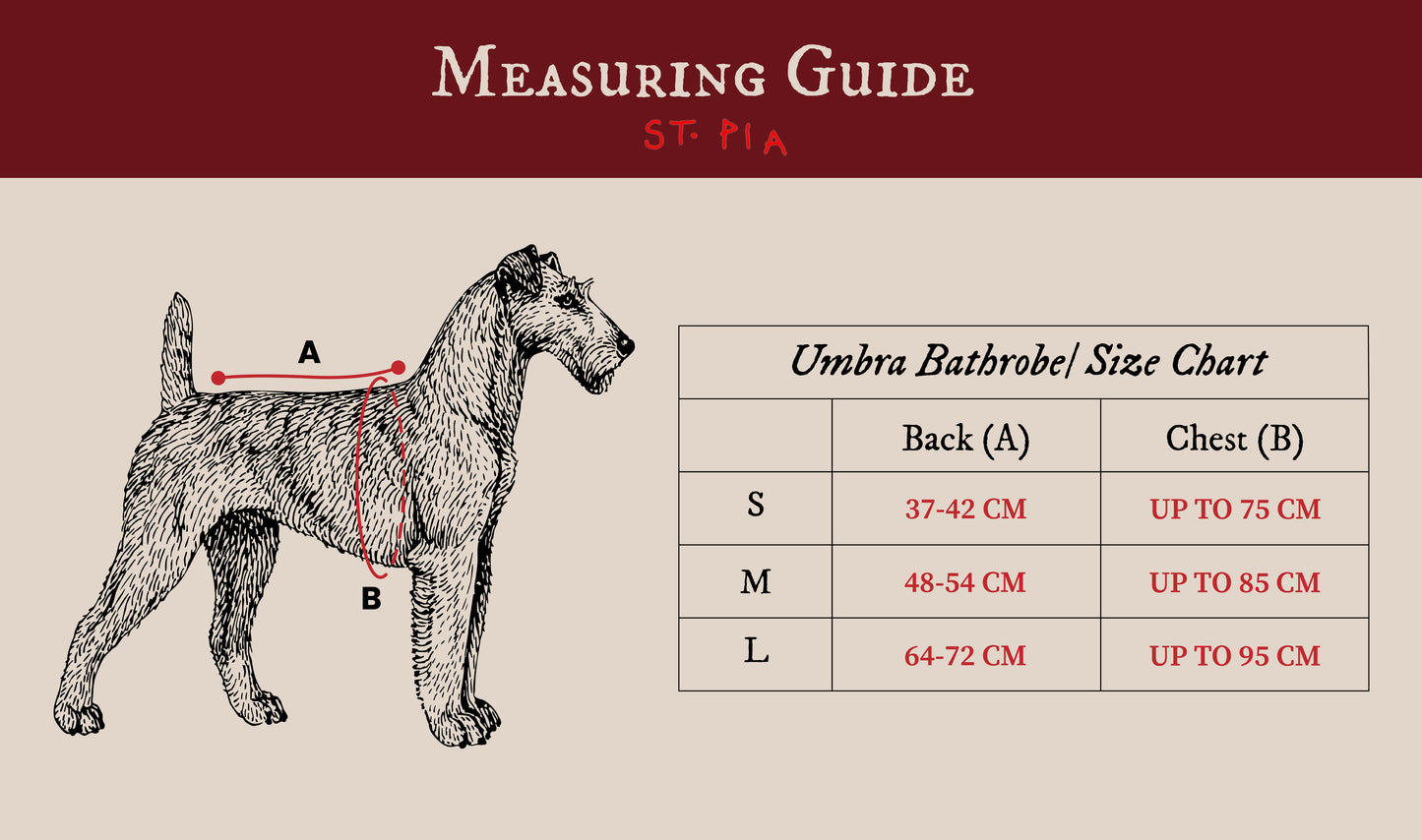 St. Pia Umbra Dog Bathrobe
