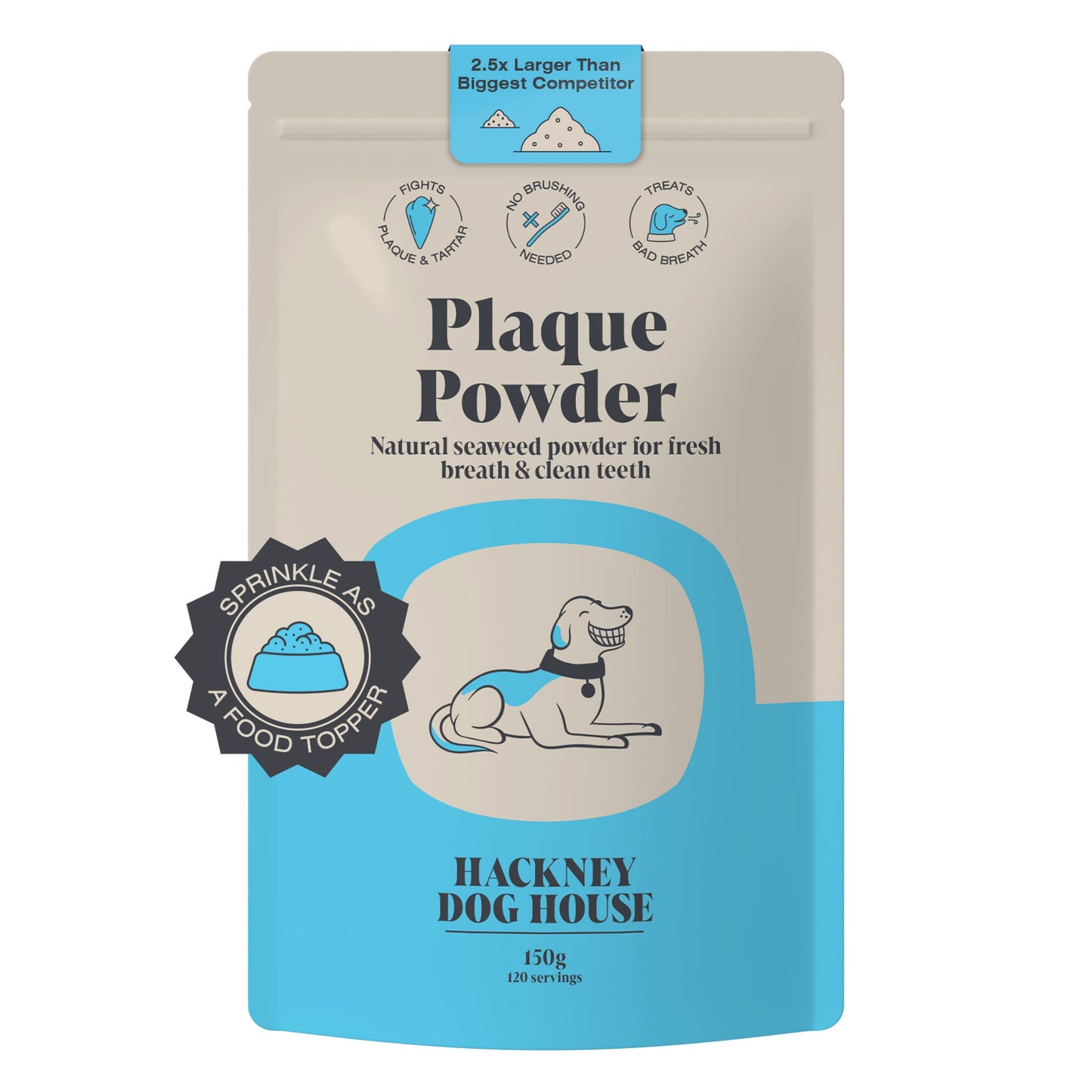 Single Pack | Plaque Seaweed Powder for Dogs | 80 Servings | (RRP: £9.95)