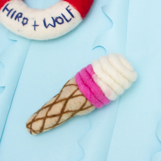 Pupsicle Ice Cream Felt Dog Toy