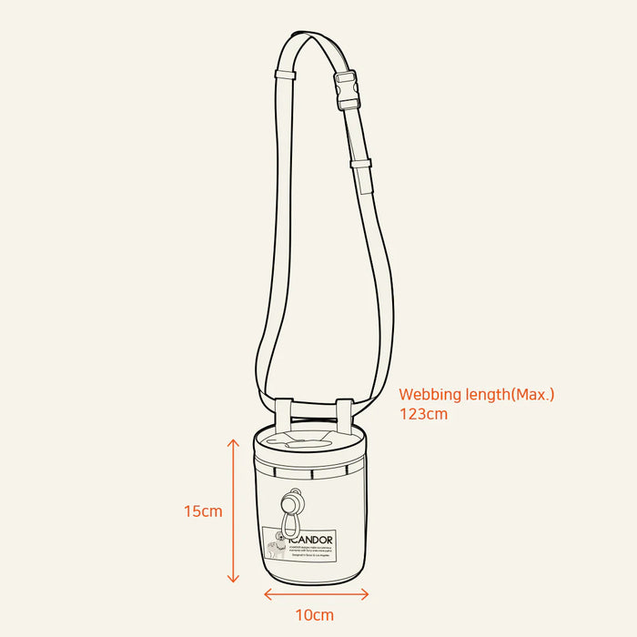 Munchie Minder | Dog Treat Bag | Cool Green